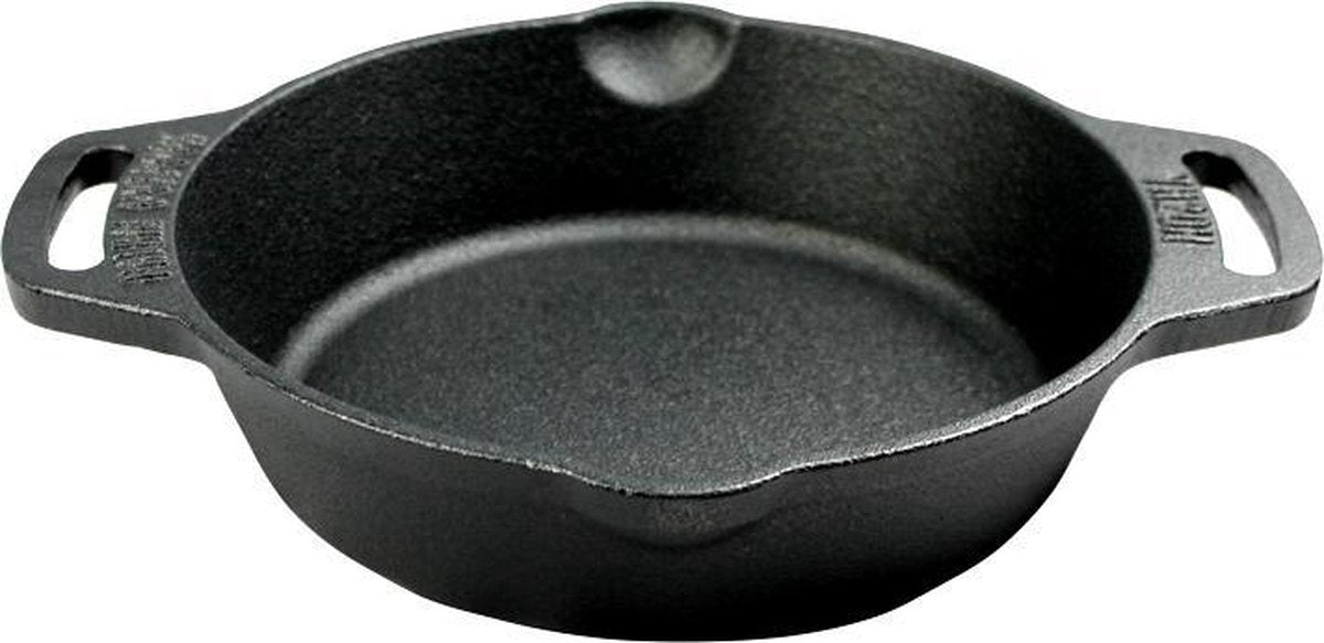 Padella da esterno Valhal padella 20cm - ghisa - 2 manici - beccucci versatori - vh20h