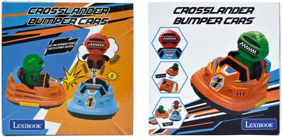 Juego de parachoques Lexibook crosslander®: juego de 2 coches chocadores con 2 figuras extraíbles con efectos de luz y sonido