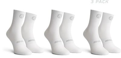 Calcetines de ciclismo Rogelli Core - paquete de 3 - blanco - 44 47