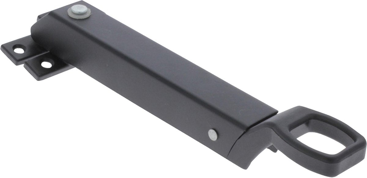 Fermafinestra telescopico Starx 30 cm - apertura verso l'esterno - supporto per finestra - persiana - nero
