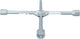 Carpoint cross key for car | wheel nut sizes 17, 19, 21mm | 1 2'' connection for socket wrench