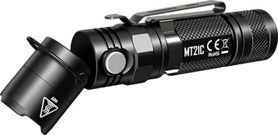 Linterna Nitecore MT21C Cree XP-L HD V6 LED con cabezal basculante - negro