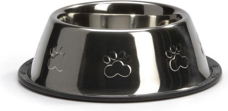 Beeztees steeldish - hondenvoerbak - antislip - 0,9l