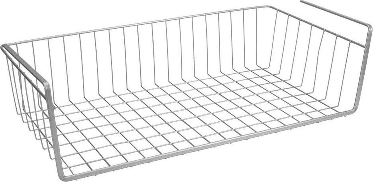 Metaltex opbergmand kanguro hangend 50x26cm metaal zilver