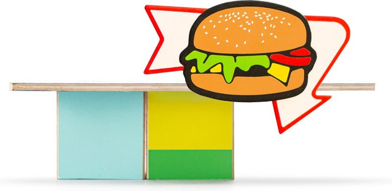 Candylab toys candylab houten die-cast speelgoedauto - burger shack - candycar world