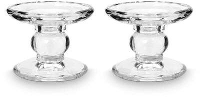 Vtwonen - set da 2 - candelieri - vetro - 9,2x7,3 cm