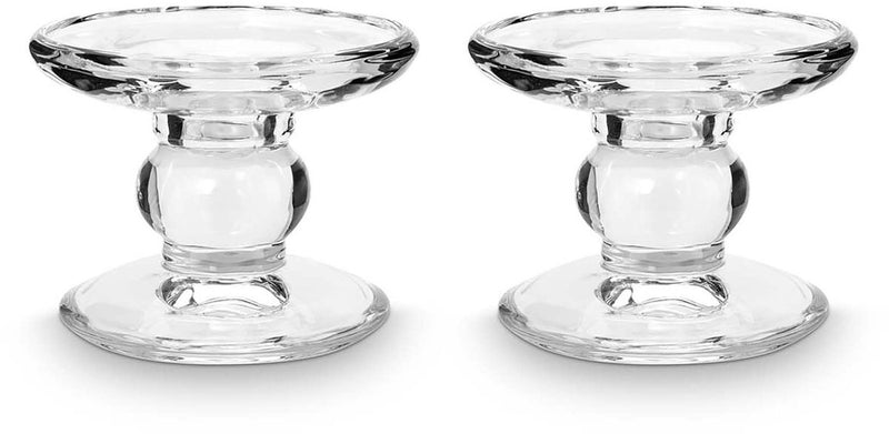 Vtwonen - juego de 2 - candelabros - vidrio - 9,2x7,3cm
