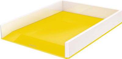 Vassoio per lettere Leitz wow bianco giallo