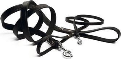 Beeztees - guinzaglio per cani - pinzato - nero - 200x12 cm