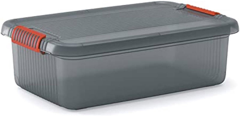 Kis K Latch Storage Box M con tapa 28 L transparente