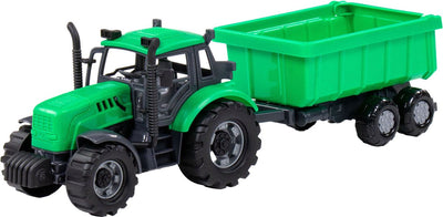 Cavallino Toys Cavallino Tractor con rimorchio di camion Tilt Green, Scala 1:32