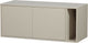 Vtwonen sentarse mueble para TV banco - madera de pino - beige polvo - 45x108x44 cm