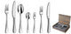 Amefa venus - set di posate da 84 pezzi - per 12 persone - lucide - color argento - in lussuosa scatola di legno