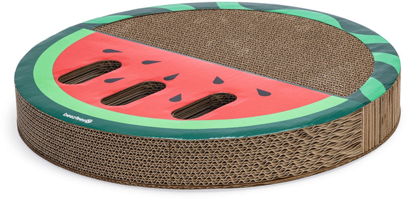 Beeztees giocattolo da graffiare melone - giocattolo per gatti - cartone da graffiare - tiragraffi - 45x45x6 cm