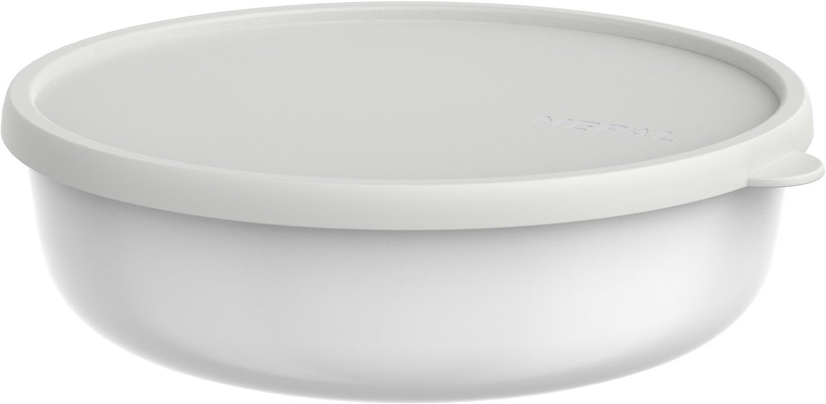 Contenitore Mepal Lumina - 2 l - contenitore per microonde con coperchio - bianco