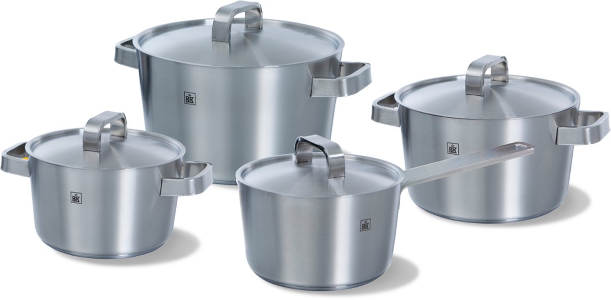 Set pentole Bk coniche+ - 4 pentole - con coperchi