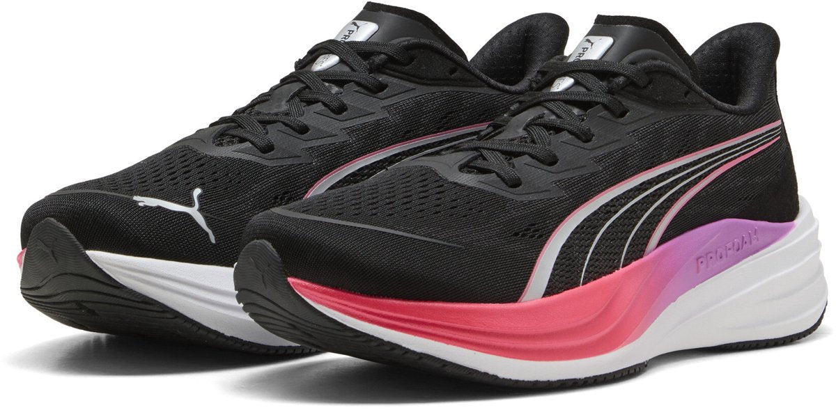Scarpe sportive unisex Puma Darter Pro 2 - nero-rosa puro-orchidea elettrica