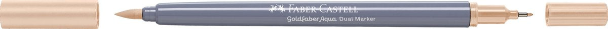 Faber-castell - pennarello acquerellabile duo - goldfaber - sabbia 281 - pennello 0,6 mm - fc-164681