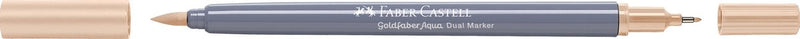 Faber-castell - pennarello acquerellabile duo - goldfaber - sabbia 281 - pennello 0,6 mm - fc-164681