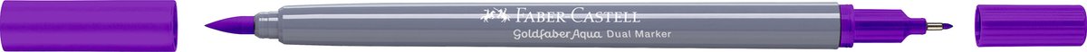 Faber-castell - duo aquarel marker - goldfaber - paars 284 - brush 0,6mm - fc-164584