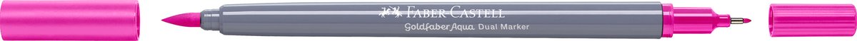 Faber-castell - pennarello acquerellabile duo - goldfaber - viola 128 - pennello 0,6 mm - fc-164628