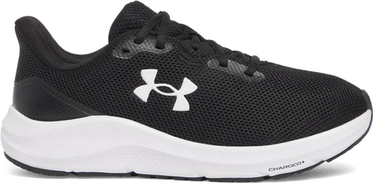 Under armour ua w charged pursuit 4 dames sportschoenen - zwart - wit