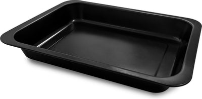 Teglia da cucina Basic 30 x 40 cm - teglia senza pfas - acciaio al carbonio - per arrostire, arrostire e cuocere al forno