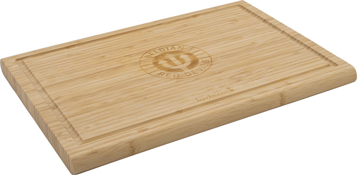 Barbecook - snijplank - met sapgeul - belgian red devils - bamboe - 40x28x2.5cm