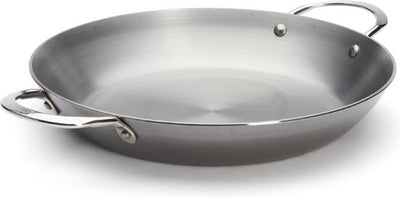Debuyer de buyer Padella per paella Mineral B 32 cm – Padella per paella in acciaio al carbonio – ø 32 cm – Prodotto in Francia