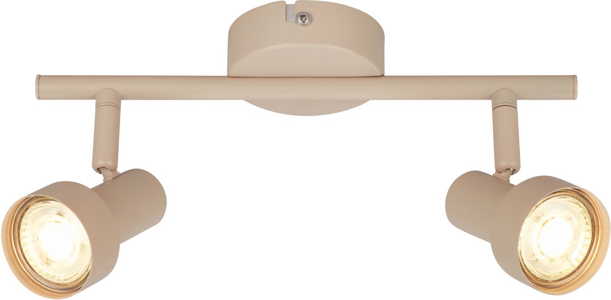 Briloner b.k.licht tapp - opbouwspot - plafondspot (plafondlamp) - 2x gu10 fitting - taupe beige - 27.5 cm