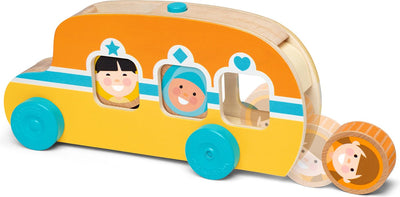 Melissa Doug Go Tots Giro in autobus in legno - giocattoli per bambini in legno per lo sviluppo