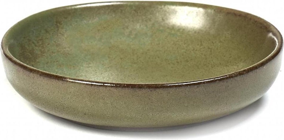 Serax - sergio herman superficie - piatto oliva s - verde mimetico - 9 ø - 4 pezzi