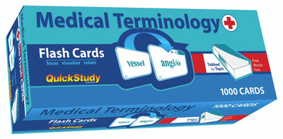 Terminologia medica Quickstudy 1000 flash card: uno strumento