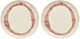 Serax - ottolenghi feast - bord m - wit rood - 22 ø - 2 stuks