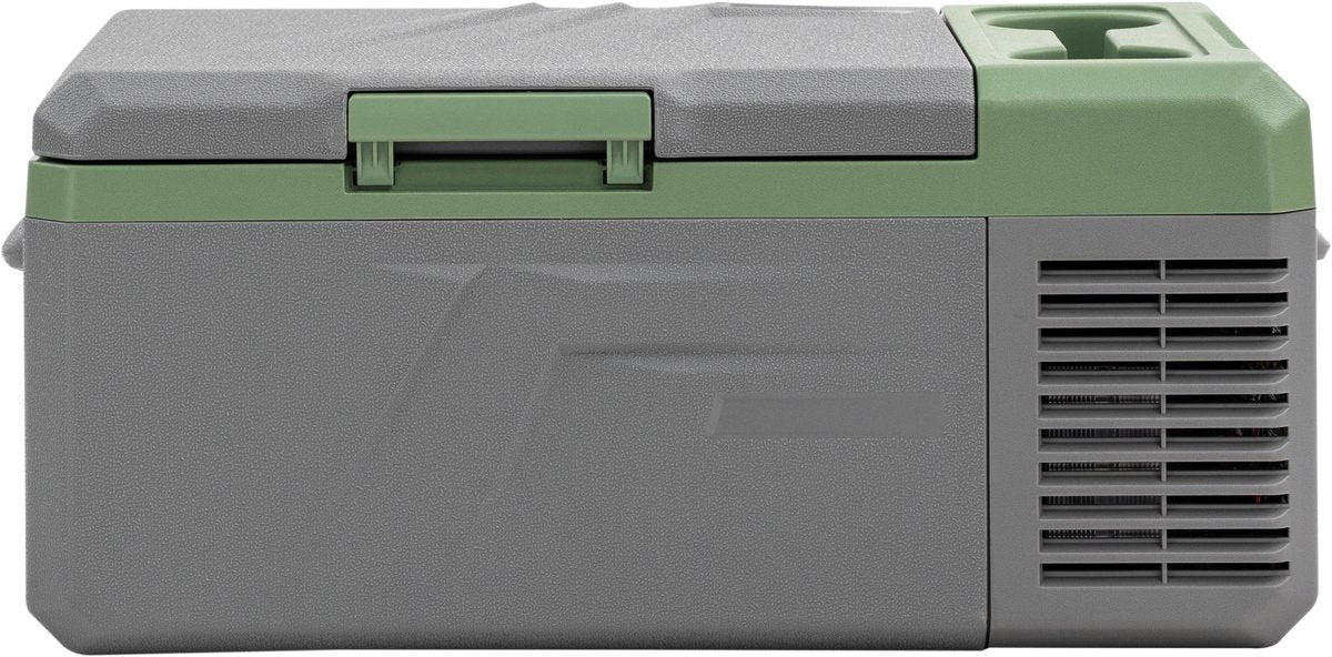 Steamy -e single zone elektrische compressor koelbox - single zone - 16 liter - 12v en 230v - voor auto en camping - grijs