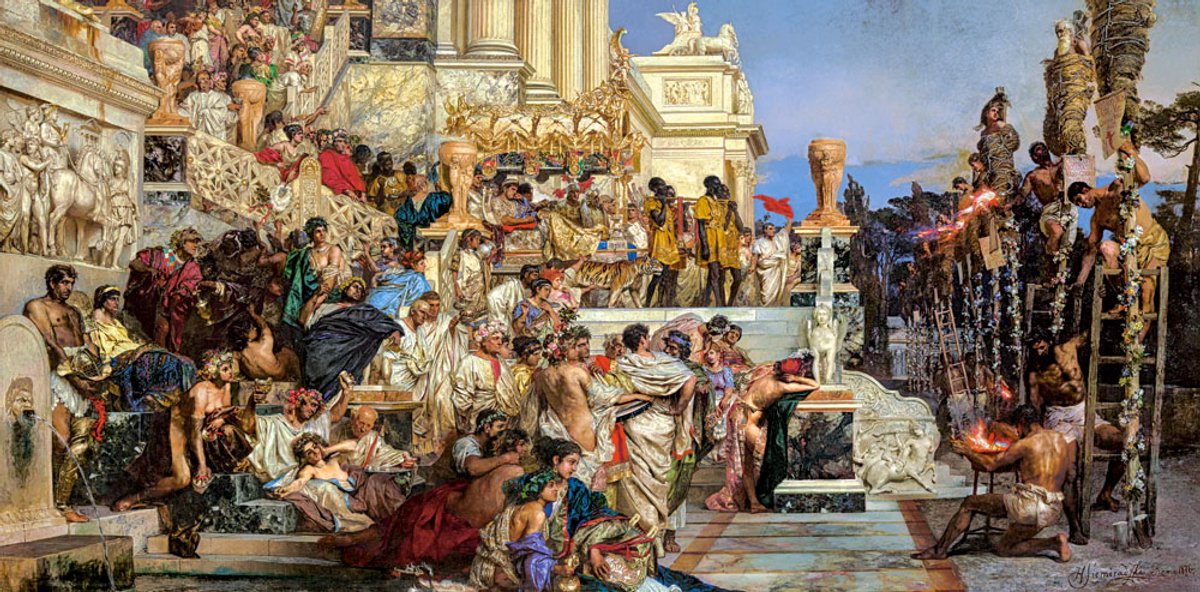 Castorland puzzel nero's torches 4000 stukjes kunst educatief.