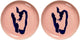 Serax - fiesta ottolenghi - plato m - rosa azul - 22 ø - 2 piezas