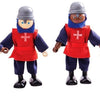 Bigjigs Wooden Medieval Knights, 4 °.