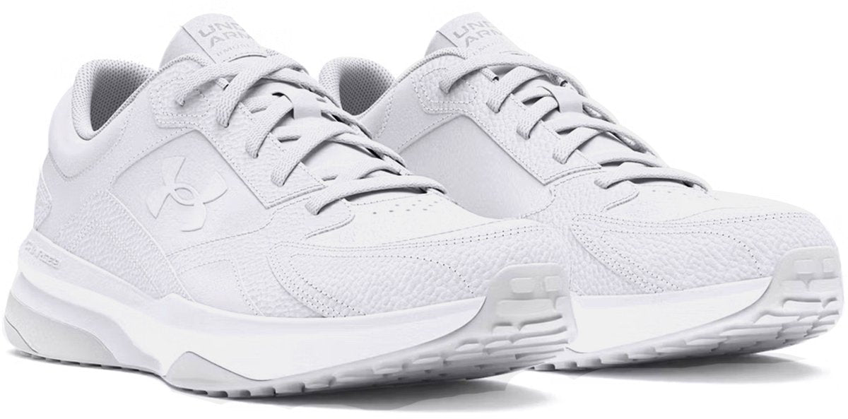 Under armour ua edge lthr-wht calzado deportivo para hombre - blanco - halo grey