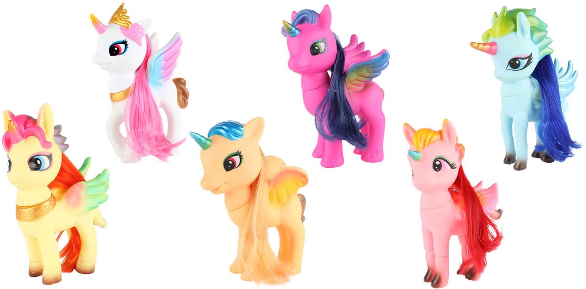 Dream Horse Unicorn con cabello largo, 13 cm