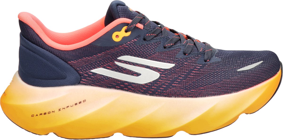 Skechers skx aero burst heren sportschoenen - donkerblauw oranje