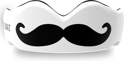 Safejawz protector bucal extro-series bigote blanco negro senior