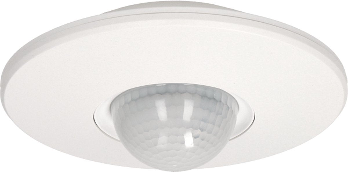 Orno bewegingsmelder plafond opbouw tot 16m - bewegingssensor binnen voor lamp - doorgangsmelder 2000 lux - motion sensor 360° - wit
