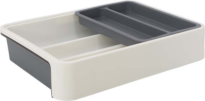 Gimex cutlery drawer - adjustable - gray white