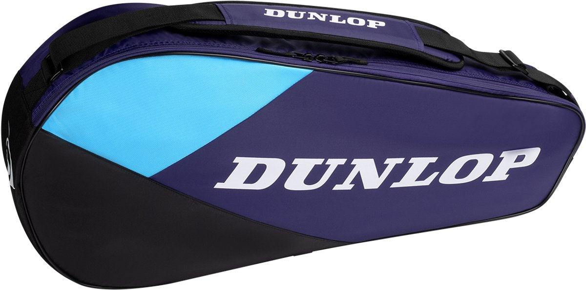 Dunlop - bolsa de tenis - fx-club 3rkt - bolsa de deporte unisex - violeta negro cian