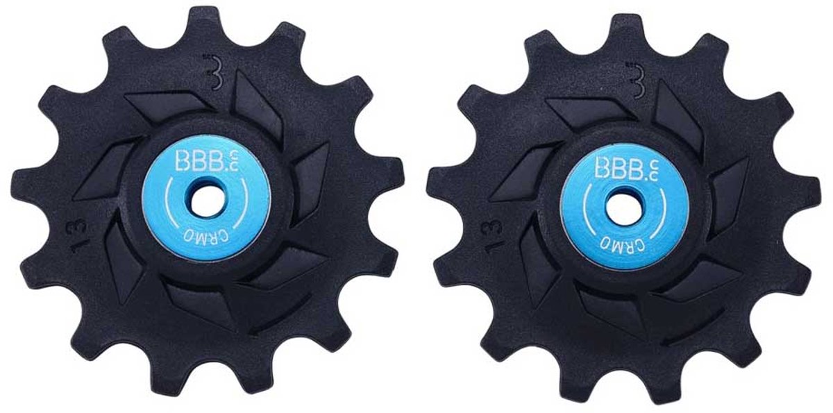 BBB Cycling BBB Rollerboys Shimano MTB Set di ruote per deragliatore per biciclette Blu 13T-13T