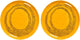 Serax - fiesta ottolenghi - plato l - amarillo negro - 26 ø - 2 piezas