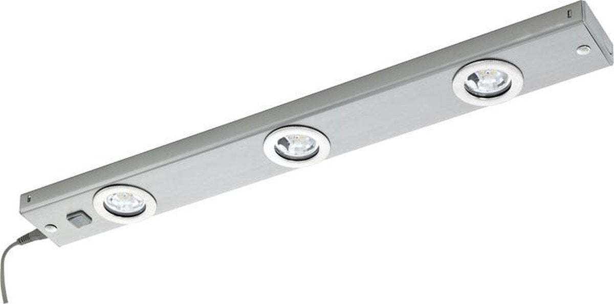 Eglo kob led onderbouwarmatuur - 60 cm - 3 lichts - nikkel-mat