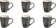 Medard de noblat - shadow aqua - tazza 30 cl - 6 pezzi - gres
