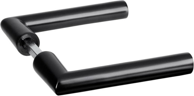 Impresso - Set di accessori per porte London (2 maniglie per porta esclusa rosetta) - alluminio - nero opaco